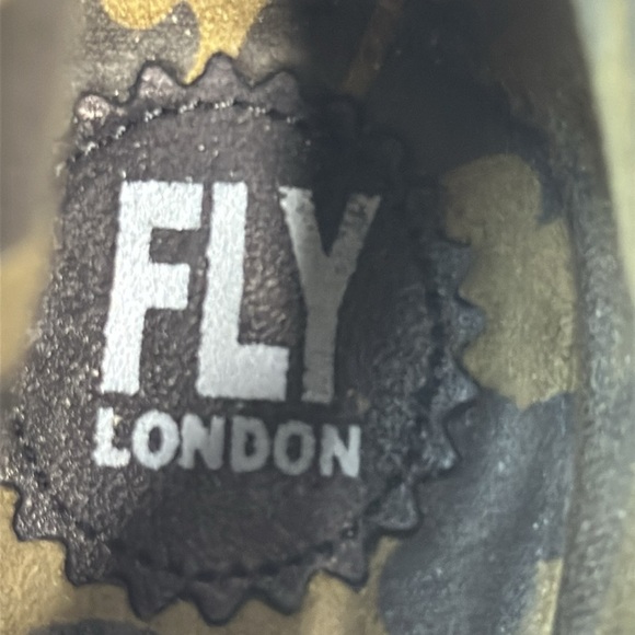 Fly London Yebi Ruched Suede Wedge Booties Size 10 - Picture 10 of 16